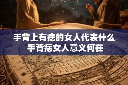 手背上有痣的女人代表什么 手背痣女人意义何在 手背上有痣的女人代表什么 手背痣女人意义何在
