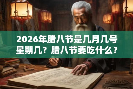 2026年腊八节是几月几号星期几？腊八节要吃什么？