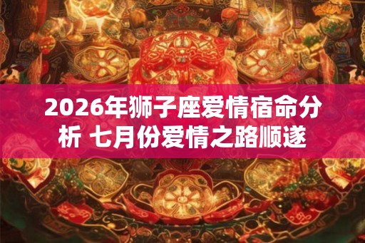 2026年狮子座爱情宿命分析 七月份爱情之路顺遂
