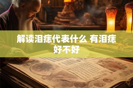 解读泪痣代表什么 有泪痣好不好 解读泪痣代表什么 有泪痣好不好