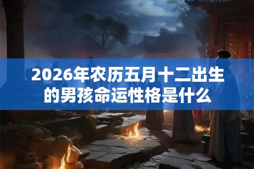 2026年农历五月十二出生的男孩命运性格是什么