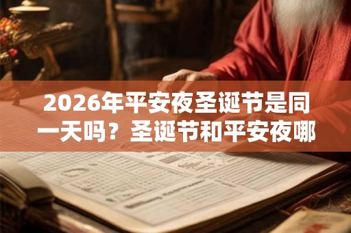 2026年平安夜圣诞节是同一天吗？圣诞节和平安夜哪个更隆重？