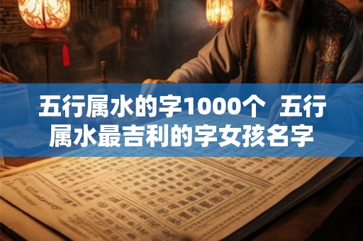 五行属水的字1000个 五行属水最吉利的字女孩名字 五行属水的字1000个 五行属水最吉利的字女孩名字