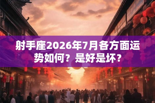 射手座2026年7月各方面运势如何？是好是坏？