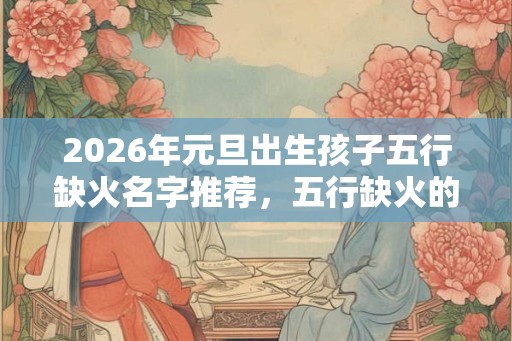 2026年元旦出生孩子五行缺火名字推荐,五行缺火的人命不好? 2026年元旦出生孩子五行缺火名字推荐,五行缺火的人命不好?