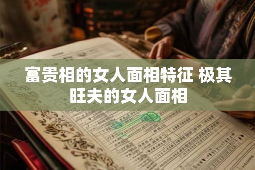 富贵相的女人面相特征 极其旺夫的女人面相