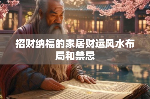 招财纳福的家居财运风水布局和禁忌