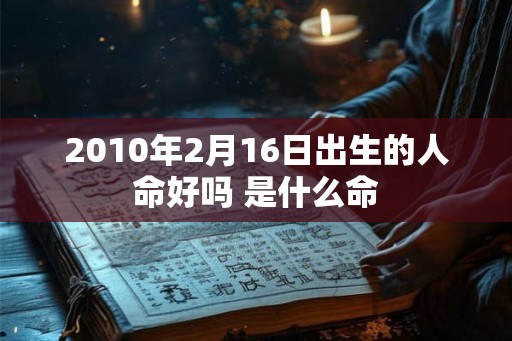 2010年2月16日出生的人命好吗 是什么命