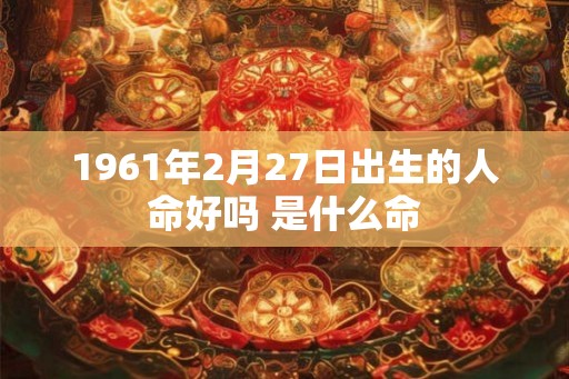1961年2月27日出生的人命好吗 是什么命