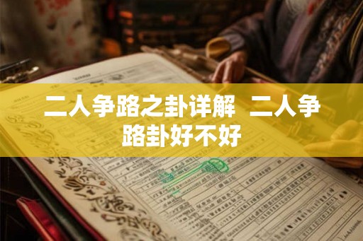 二人争路之卦详解  二人争路卦好不好