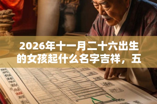 2026年十一月二十六出生的女孩起什么名字吉祥，五行属什么