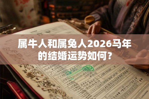 属牛人和属兔人2026马年的结婚运势如何? 属牛人和属兔人2026马年的结婚运势如何?