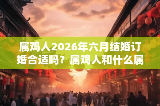 属鸡人2026年六月结婚订婚合适吗？属鸡人和什么属相相配？