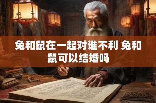 兔和鼠在一起对谁不利 兔和鼠可以结婚吗