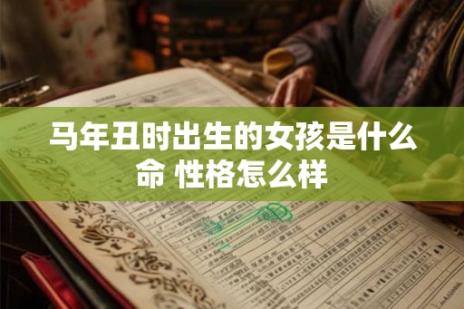 马年丑时出生的女孩是什么命 性格怎么样