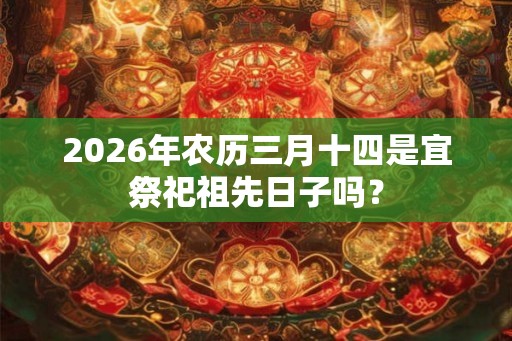 2026年农历三月十四是宜祭祀祖先日子吗? 2026年农历三月十四是宜祭祀祖先日子吗?