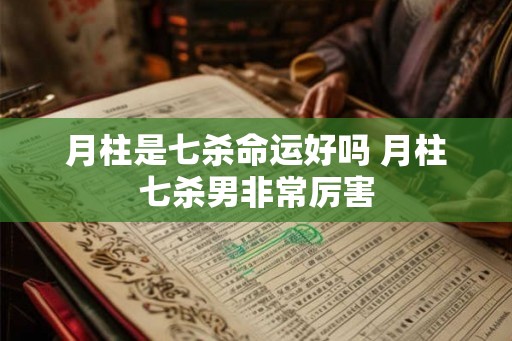 月柱是七杀命运好吗 月柱七杀男非常厉害