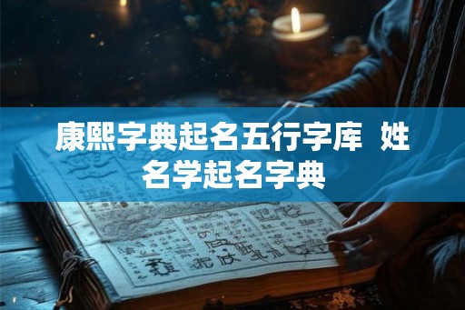 康熙字典起名五行字库  姓名学起名字典