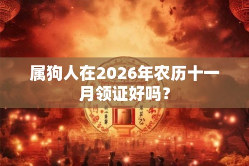 属狗人在2026年农历十一月领证好吗？
