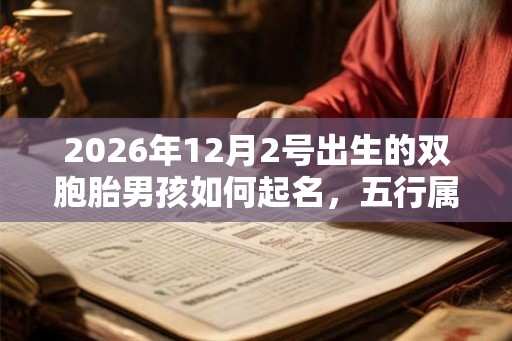 2026年12月2号出生的双胞胎男孩如何起名,五行属什么 2026年12月2号出生的双胞胎男孩如何起名,五行属什么