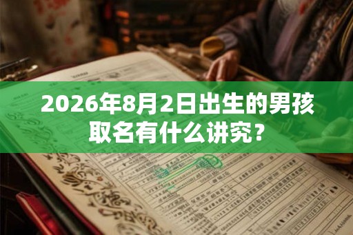 2026年8月2日出生的男孩取名有什么讲究? 2026年8月2日出生的男孩取名有什么讲究?