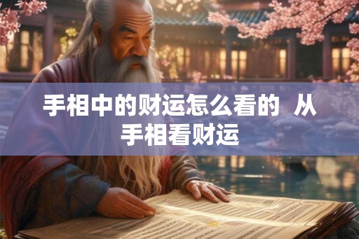 手相中的财运怎么看的  从手相看财运