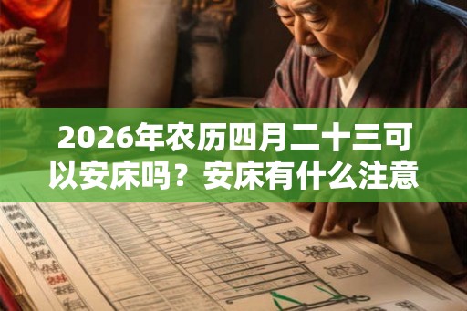 2026年农历四月二十三可以安床吗？安床有什么注意事项？