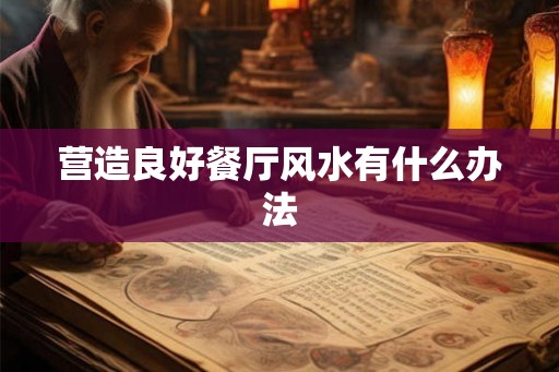 营造良好餐厅风水有什么办法