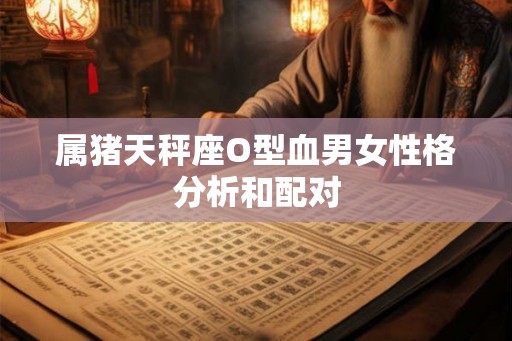 属猪天秤座O型血男女性格分析和配对