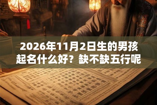 2026年11月2日生的男孩起名什么好？缺不缺五行呢？