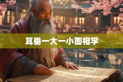 耳垂一大一小面相学