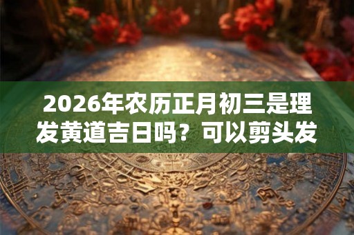2026年农历正月初三是理发黄道吉日吗?可以剪头发吗 2026年农历正月初三是理发黄道吉日吗?可以剪头发吗
