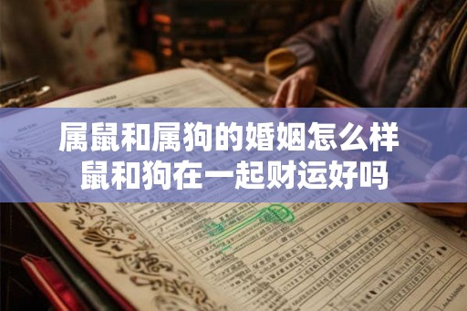 属鼠和属狗的婚姻怎么样 鼠和狗在一起财运好吗