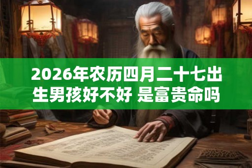 2026年农历四月二十七出生男孩好不好 是富贵命吗