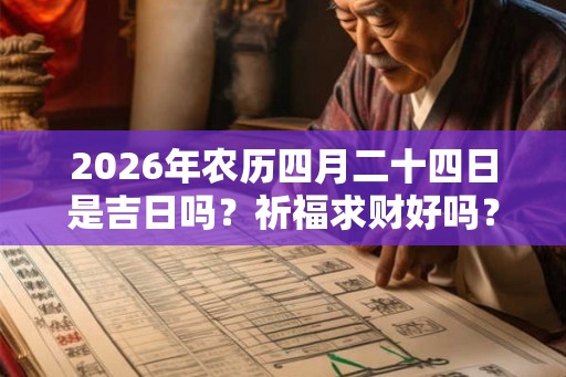 2026年农历四月二十四日是吉日吗？祈福求财好吗？
