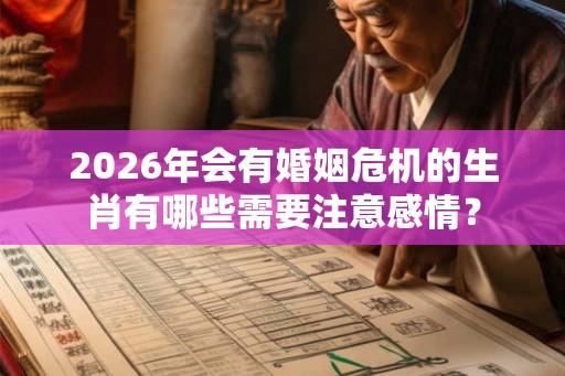 2026年会有婚姻危机的生肖有哪些需要注意感情？