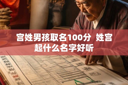 宫姓男孩取名100分  姓宫起什么名字好听
