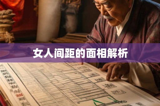 女人间距的面相解析