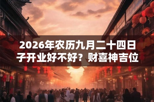 2026年农历九月二十四日子开业好不好？财喜神吉位在哪？