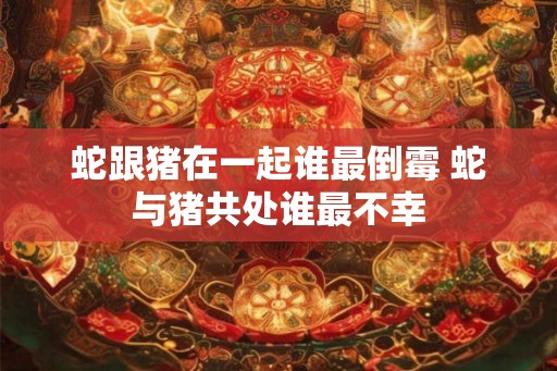 蛇跟猪在一起谁最倒霉 蛇与猪共处谁最不幸