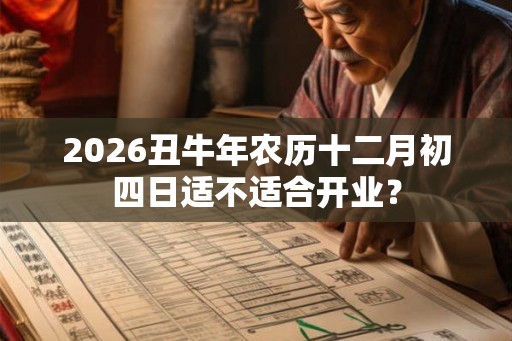 2026丑牛年农历十二月初四日适不适合开业？