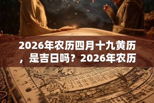 2026年农历四月十九黄历，是吉日吗？2026年农历四月黄道吉日