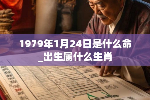 1979年1月24日是什么命_出生属什么生肖