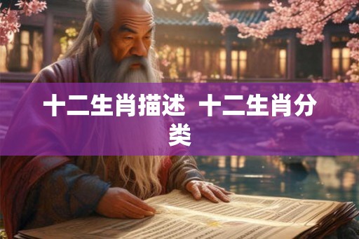 十二生肖描述  十二生肖分类