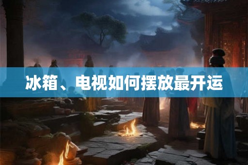 冰箱、电视如何摆放最开运