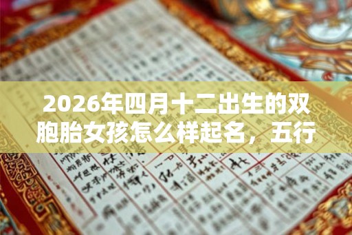 2026年四月十二出生的双胞胎女孩怎么样起名，五行属什么