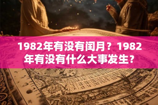 1982年有没有闰月？1982年有没有什么大事发生？