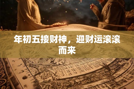 年初五接财神，迎财运滚滚而来