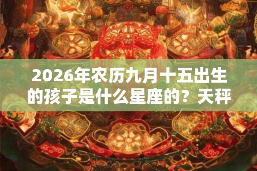2026年农历九月十五出生的孩子是什么星座的？天秤座的区间分析