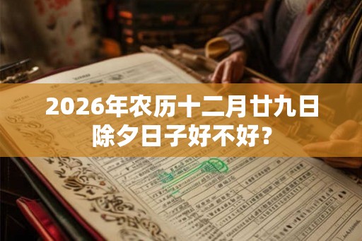 2026年农历十二月廿九日除夕日子好不好？